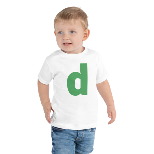 Joyful Letters Toddler Tee - D