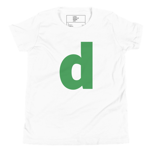 Joyful Letters Kids Tee - D