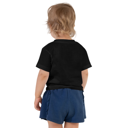 aunties bestie toddler tee black back by less hustle more joy