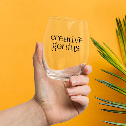 Creative Genius Stemless Glass