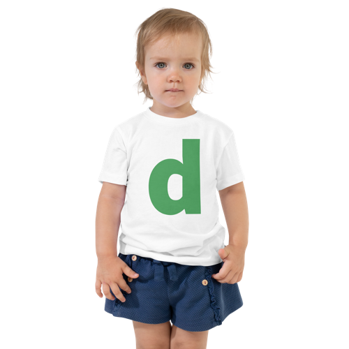 Joyful Letters Toddler Tee - D