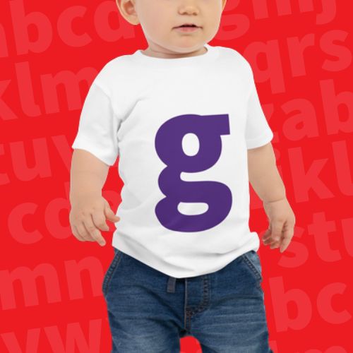 Joyful Letters Baby Tee - G