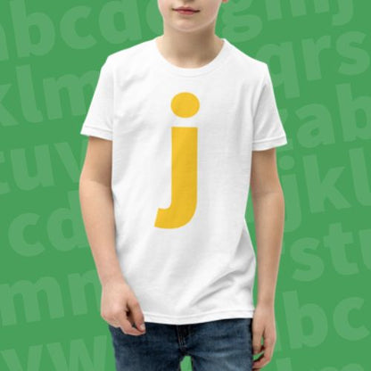 Joyful Letters Kids Tee - J