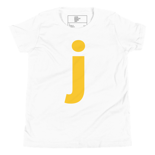 Joyful Letters Kids Tee - J