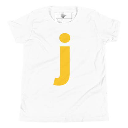 Joyful Letters Kids Tee - J