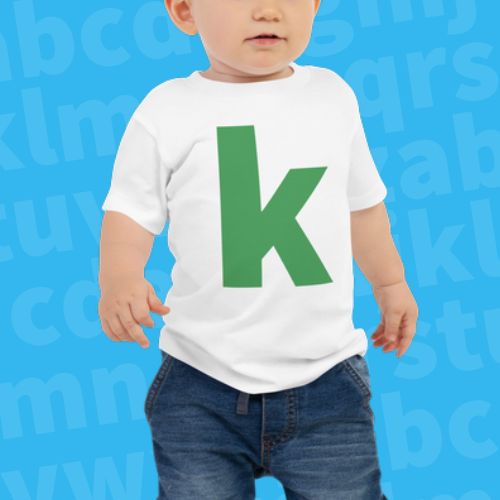 Joyful Letters Baby Tee - K