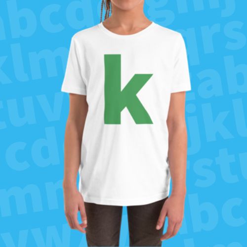 Joyful Letters Kids Tee - K