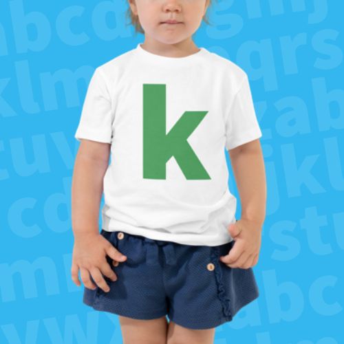 Joyful Letters Toddler Tee - K