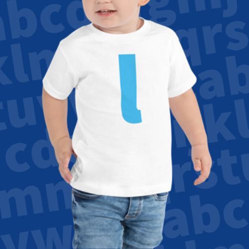 Joyful Letters Toddler Tee - L