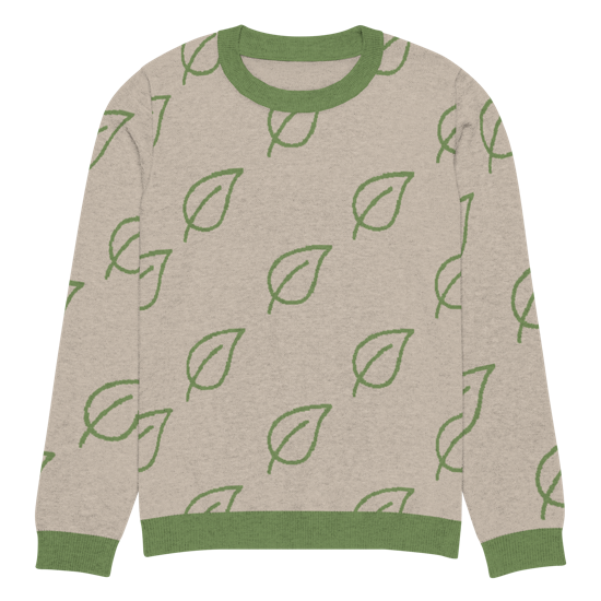 Leafy Green Knitted Sweater