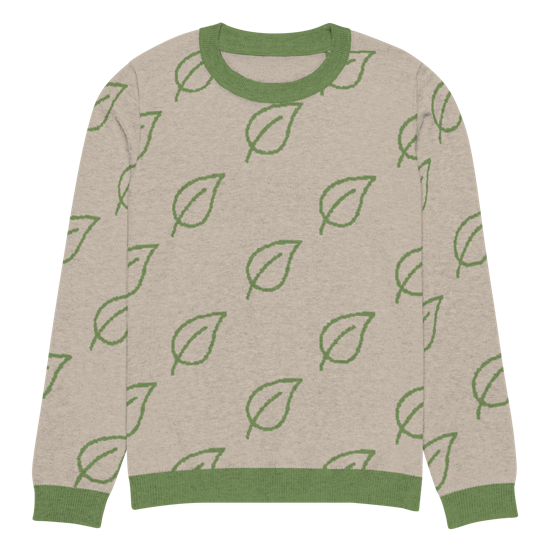 Leafy Green Knitted Sweater