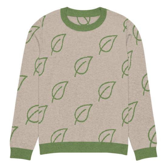 Leafy Green Knitted Sweater