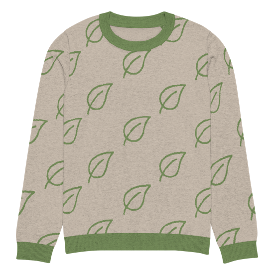 Leafy Green Knitted Sweater