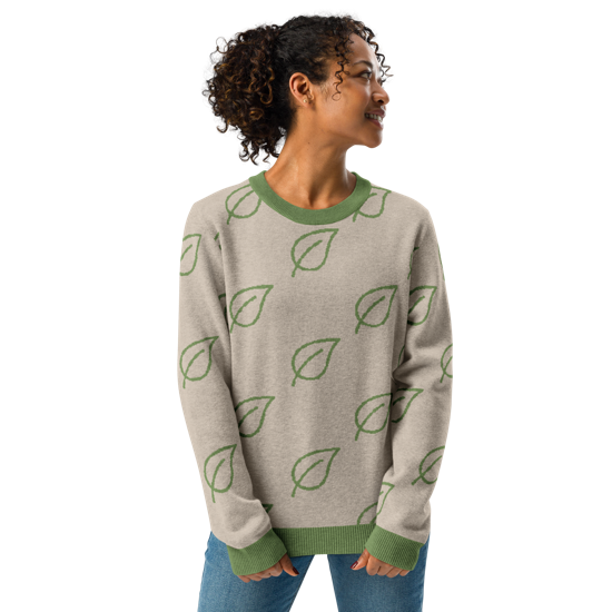 Leafy Green Knitted Sweater