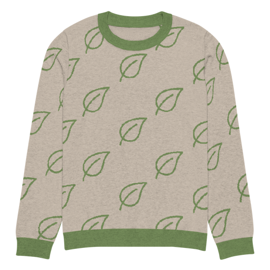 Leafy Green Knitted Sweater