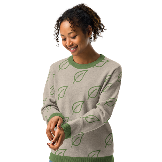 Leafy Green Knitted Sweater