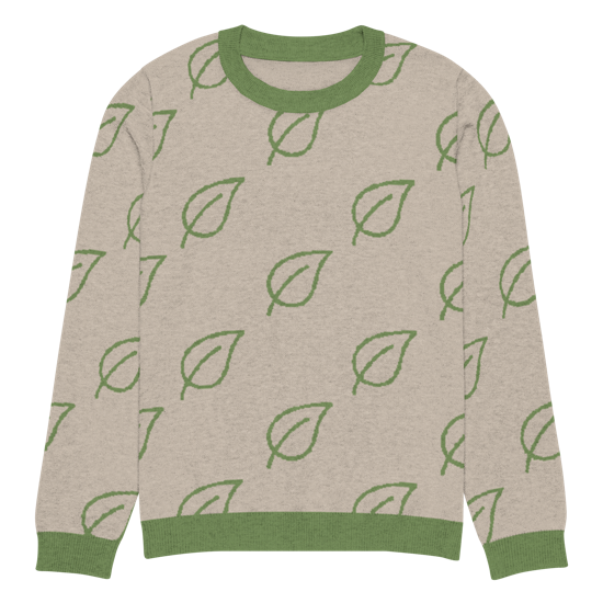 Leafy Green Knitted Sweater