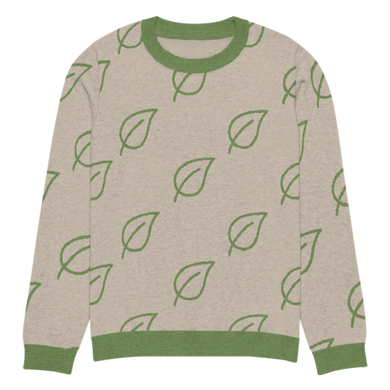 Leafy Green Knitted Sweater