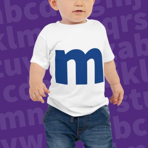 Joyful Letters Baby Tee - M