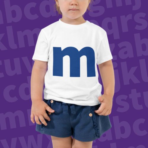 Joyful Letters Toddler Tee - M