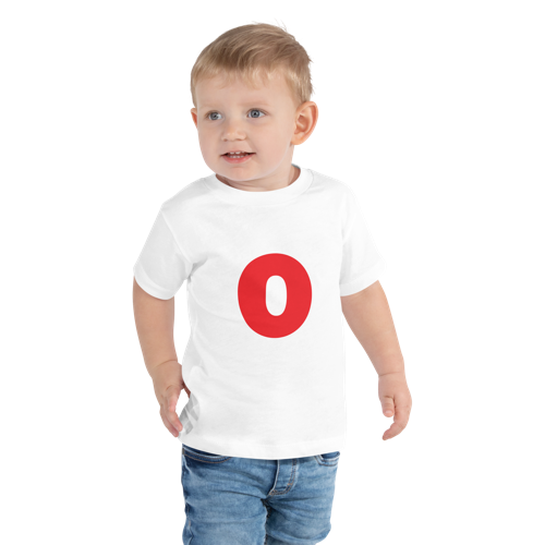 Joyful Letters Toddler Tee - O