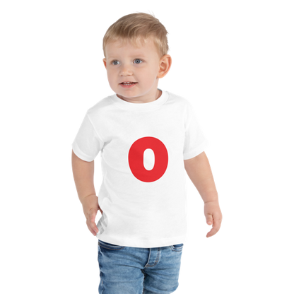 Joyful Letters Toddler Tee - O