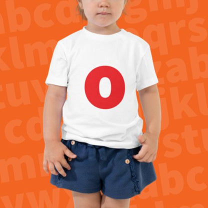 Joyful Letters Toddler Tee - O