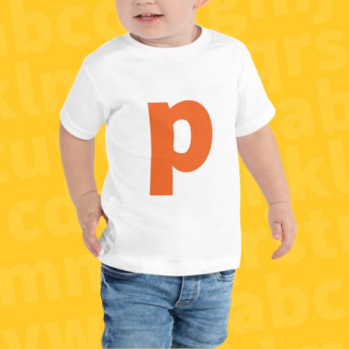 Joyful Letters Toddler Tee - P