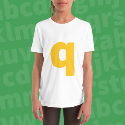 Joyful Letters Kids Tee - Q