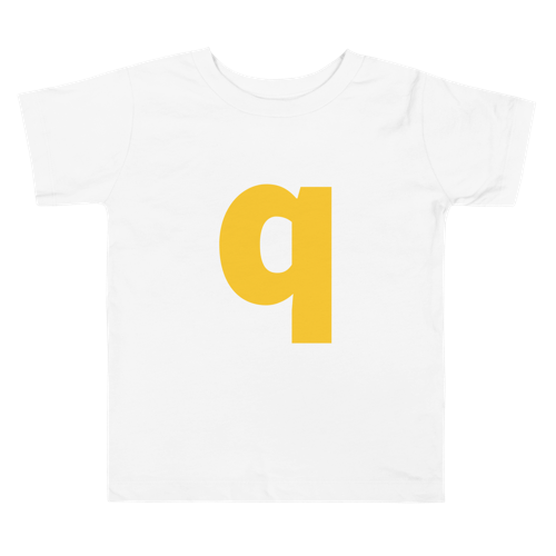 Joyful Letters Toddler Tee - Q