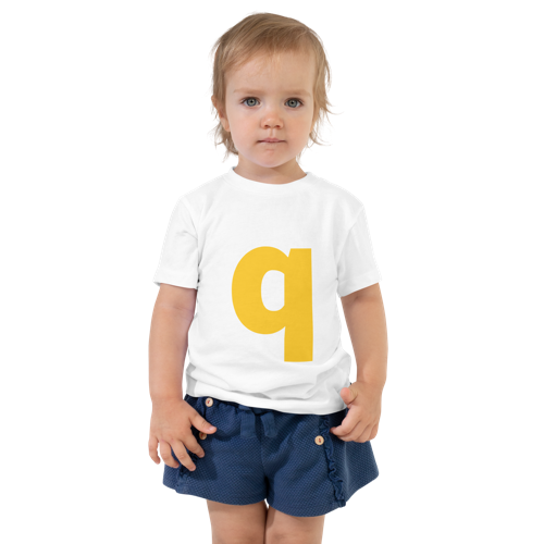 Joyful Letters Toddler Tee - Q