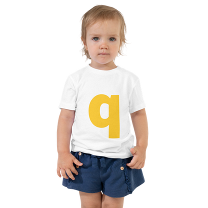 Joyful Letters Toddler Tee - Q