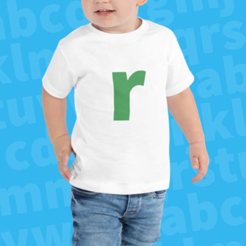 Joyful Letters Toddler Tee - R