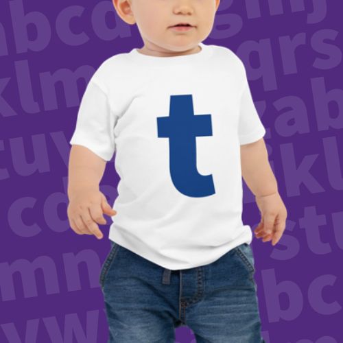 Joyful Letters Baby Tee - T