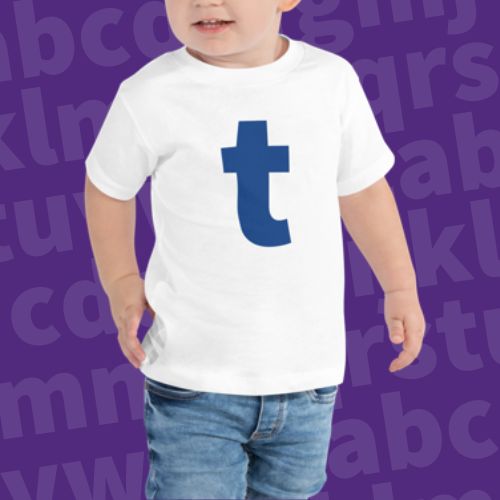 Joyful Letters Toddler Tee - T