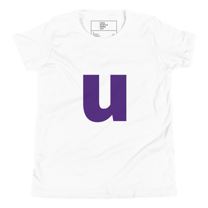 Joyful Letters Kids Tee - U