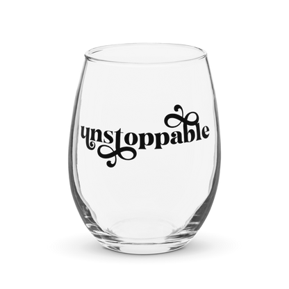 Unstoppable Stemless Glass