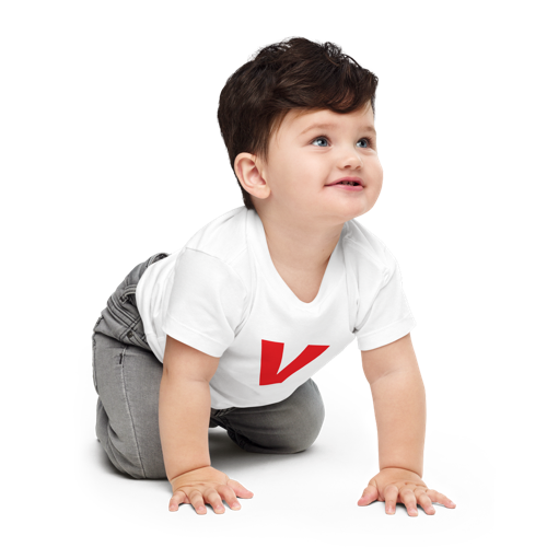 Joyful Letters Baby Tee - V