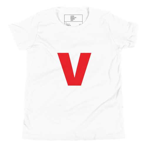 Joyful Letters Kids Tee - V