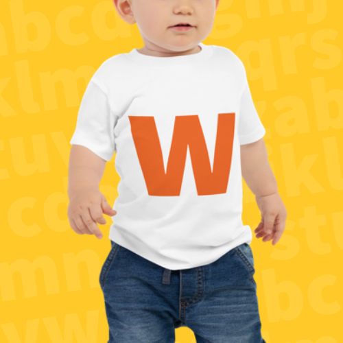 Joyful Letters Baby Tee - W