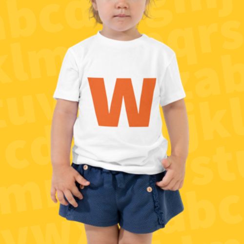 Joyful Letters Toddler Tee - W