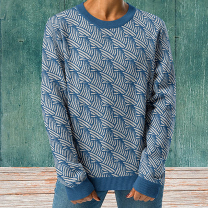 Waves Crashing Knitted Sweater