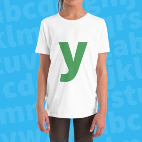 Joyful Letters Kids Tee - Y