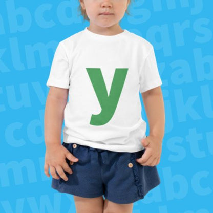 Joyful Letters Toddler Tee - Y